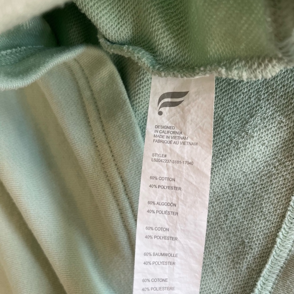 Fabletics Cropped Hoodie in Light Blue - Size M - Picture 4 of 7